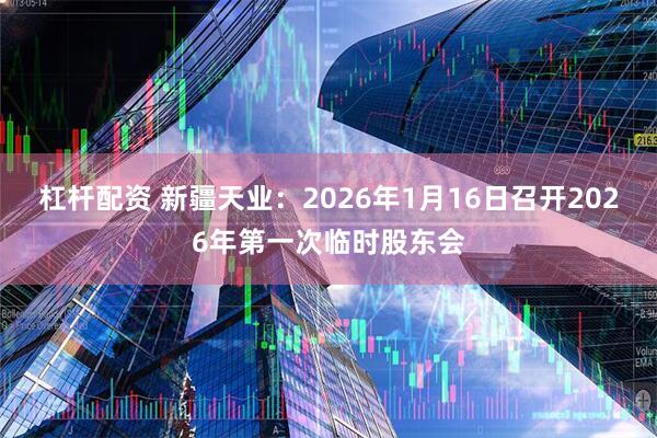 杠杆配资 新疆天业：2026年1月16日召开2026年第一次临时股东会